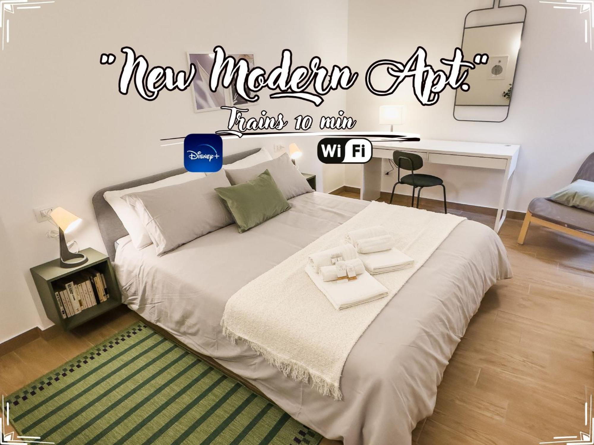 New Modern Apt - Treni 10Min - Hiper Wifi - Ac 제노바 외부 사진